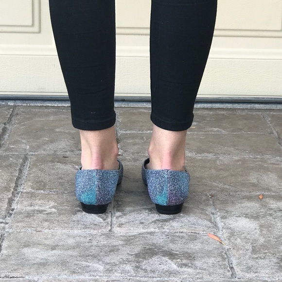 Midnight Glitz Multicolor Comfortable Ballet Flats - Picture 4 of 8